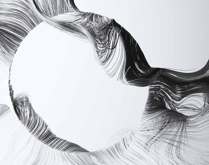 White and black abstract art